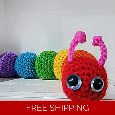 Curly the Caterpillar Crochet Pattern